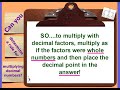 Placing the Decimal Point in Multiplication