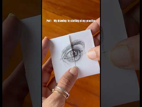 Realistic eye drawing practice #charcoal #drawing #art #shorts #trend