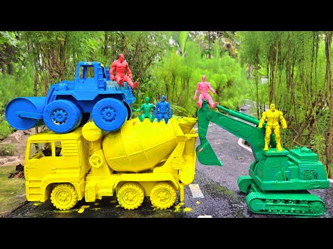 Mobil Mobilan Oleng Mencari Mobil Balap, Tank Baja, Bus Telolet, Excavator, Motor Balap Part 9