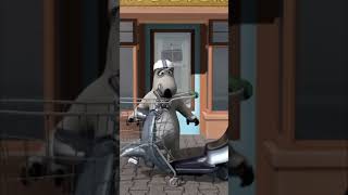 Bernard Scooter FAIL! Hilarious Street Ride Ends in Crash! #bernard #polarbear #bear