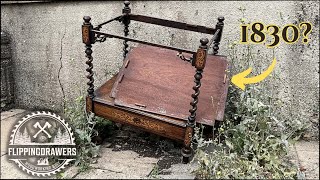 Most beautiful, old tea trolley restoration