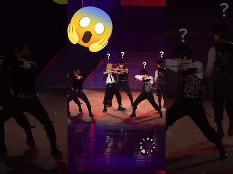 The moment when some Stray Kids members forgot the dance moves for Gods Menu when on the stage😱