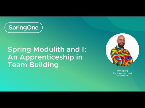 Spring Modulith And I: An Apprenticeship In Team Building (SpringOne 2024)