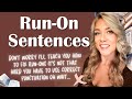 Identifying and Correcting Run-On Sentences