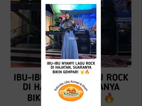 Ibu Ibu Rocker 😱🔥 #shortvideo #hiburan #cover #rock #shortsmusic #fypシ #viral