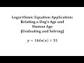 Dog Age Calculations and Logarithms