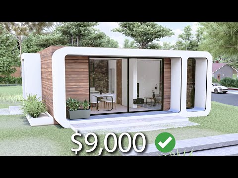 (6x7 Meters) Tiny House Design | 1 Bedroom Modern Small House Tour