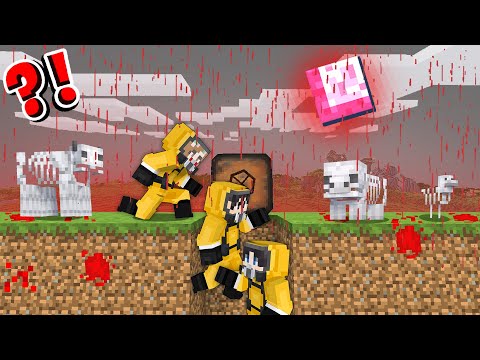 Deadly BLOOD RAIN Vs Dooms Day Bunker In Minecraft!