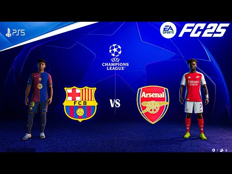 FC 25 - Barcelona Vs Arsenal - Ft.Saka, Yamal | UEFA UCL 24/25 FINAL | PS5™ [4K60]