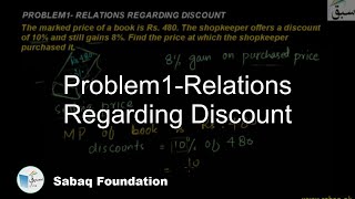 Problem1-Relations Regarding Discount