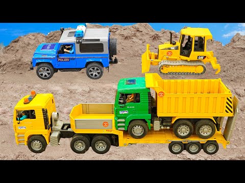 Rescue Trucks - Construction Vehicles participating in Vehicle Rescue | Funny Car Story