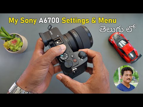 My New Sony Camera Settings and Menu Details 🤔 in Telugu...