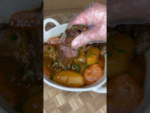 BOEUF EN SAUCE ULTRA TENDRE 🔥 #shorts #recette #food