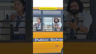 Students & School bus 🚌🏫 #shorts #ytshorts #sejalgabashorts #school