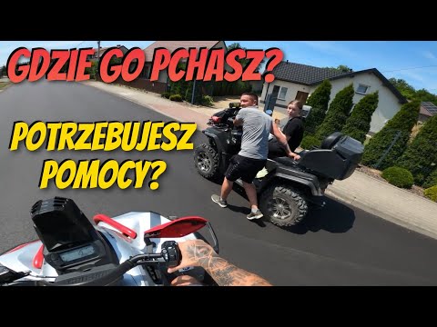 Pchał zepsutego quada, ale miał szczęscie bo pojawiłem się ja / AKCJA RATUNKOWA - Co się zepsuło?