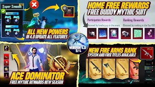 Update 4.0 All New Secret Powers | Super Smooth Graphics | Free Mythic Suit | New Ranking System 