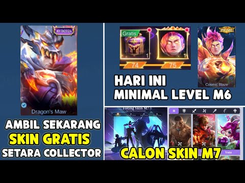 AMBIL SKARANG SKIN MYTHIC 2024 GRATIS SETARA COLLECTOR & VOTE SKIN M7 PRIME & MINIMAL LV M6 HARI INI