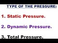 Static and Dynamic Pressure Concepts