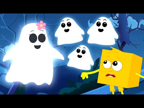 Five Little Ghosts, Halloween Song for Kids And Spooky Cartoon Videos