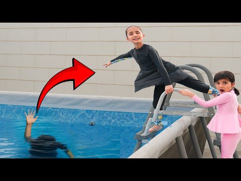 هيا ما سمعت كلام ماما ! غرقت في المسبح! - سوالف بناتي