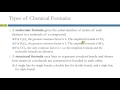 Empirical and Molecular Formulas