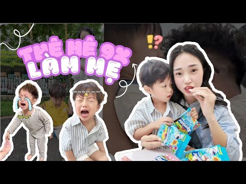 Thế Hệ 9X Làm Mẹ: Con Thì Mếu, Mẹ Thì Cười 😅 | Sườn Sóc Homie