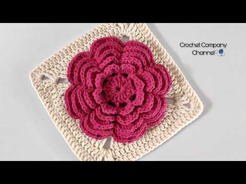 وحده مربعه كروشيه _ Crochet Square motif