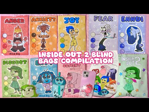 ⭐️paper diy⭐️ INSIDE OUT 2 BLIND BAGS COMPILATION! | ASMR | tutorial | applefrog