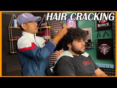 💈Hair Cracking Head Massage | Back Massage and Knuckles Cracking by NARESH💈#asmr