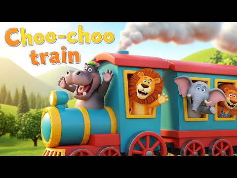 Choo Choo Train Song 🚂 | Fun Train Ride Nursery Rhyme for Kids | Toddler Songs & Rhymes 🎶