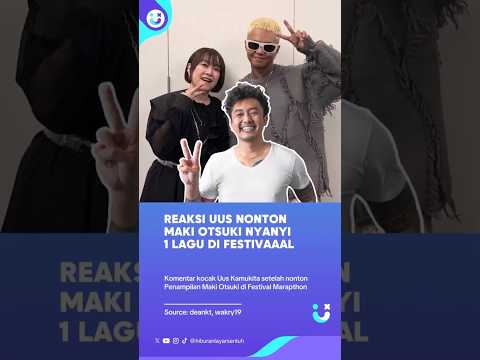 Reaksi Lucu Uus, Arap Undang Maki Otsuki Nyanyi Satu Lagu Memories di Festival Marapthon #rezaarap