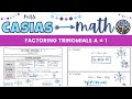 Factoring and Solving Trinomials