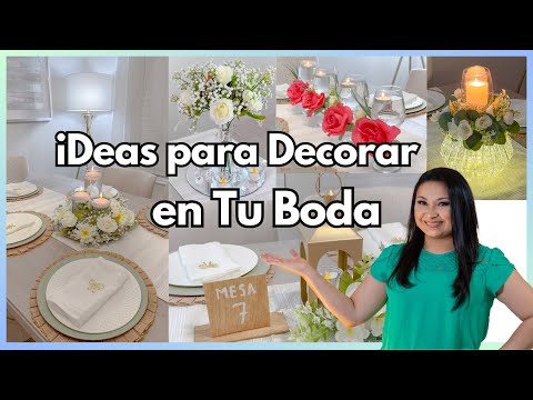 iDEAS para DECORAR en TU BODA / Wedding Decor ideas