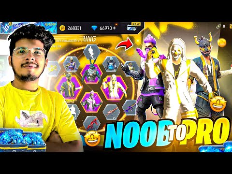 Free Fire I Got New Pokemon Pet In Noob Id Spending Diamonds To Get All Rare Items -Garena Free Fire
