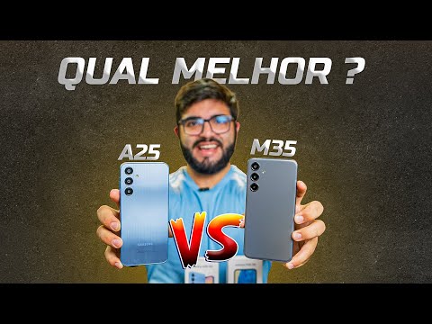 COM ELES! Galaxy A25 vs Galaxy M35! Tem muita diferença?  Qual COMPRAR?