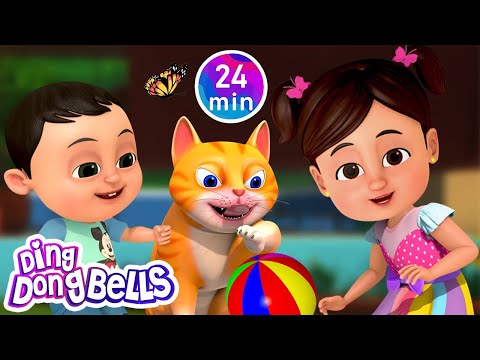 Meow Meow Billi Karti + 9 More Rhymes in Hindi | Nursery Rhymes | Ding Dong Bells