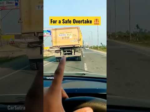 For a Safe Overtake 🦺 #cartips #shorts #carcare #highway #indianroads