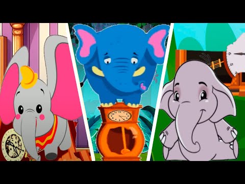 3 Elephant Effects Hickory Dickory Dock #kidsvideo #nurseryrhymes #baby #elephant #animals #cartoon