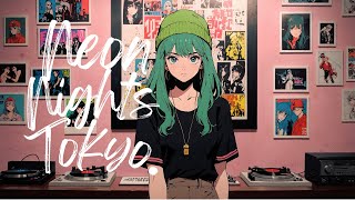"Chill Nights in Tokyo" City Night LOFI Playlist  🎧💜 Japanese Jazzy hiphop lofi chill beats BGM mix.