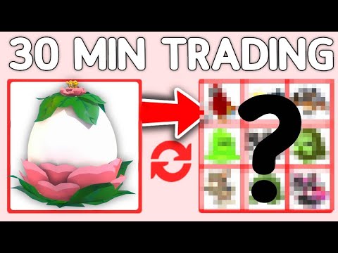 30 Minutes of Adopt me Trading! Trading Garden Eggs! Adopt me Trading 2024!