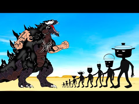 Evolution Of VENOMZILLA Vs Evolution Of MONSTER RADIATION : Returning From The Dead SECRET - FUNNY