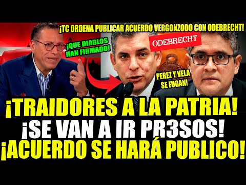 ACUERDO BOMB4! RAFAEL VELA Y DOMINGO PEREZ EN PLAN DE FUGA TRAS PUBLICARSE ACUERDO CON ODEBRECHT