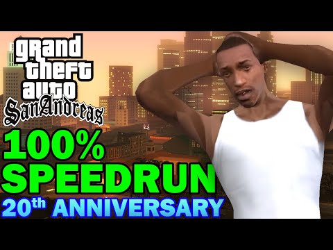 GTA San Andreas 20th Anniversary 100% Speedrun