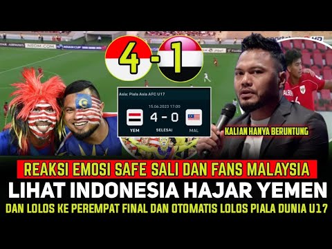 🔴DASAR AIB ASIA❗BEGINI REAKSI SAFE SALI USAI LIHAT INDONESIA LOLOS PIALA DUNIA U17 USAI HAJAR YAMAN❗