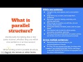 Exploring Parallel Structure in Writing