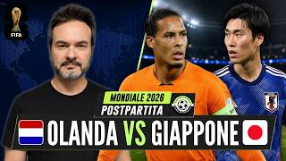 OLANDA-GIAPPONE 2-2, resistenza nipponica! | Mondiali 2026