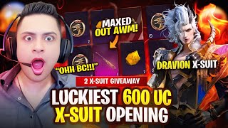 CRAZIEST DRAVION X-SUIT OPENING!🔥MAX VALOR REQUIEM AWM🔥2 FREE X-SUITS🔥PUBG Mobile