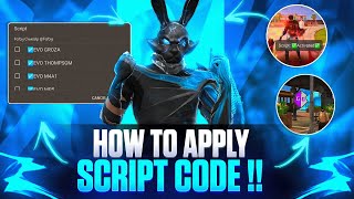 Free Fire Script Code 🤯😱! How To Apply Script Code For Rare Collection ☠️ In Free Fire 🔥