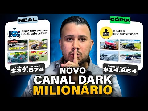 CLONEI UM CANAL DARK MILIONÁRIO DE PREGUIÇOSO EM 20 MINUTOS (CANAL DARK SEM FAZER VÍDEOS)