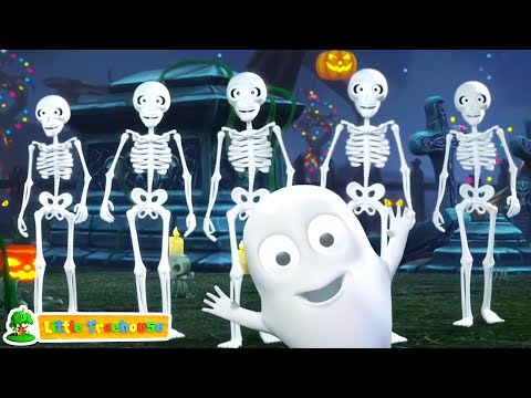 Five Creepy Skeletons, Halloween Cartoon Videos and Nursery Rhymes for Kids